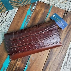 Charter Club Brown leather wallet